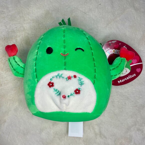 NWT Squishmallows Marcellus the Cactus 5" Valentine's Day Stuffed Plush - Picture 1 of 3